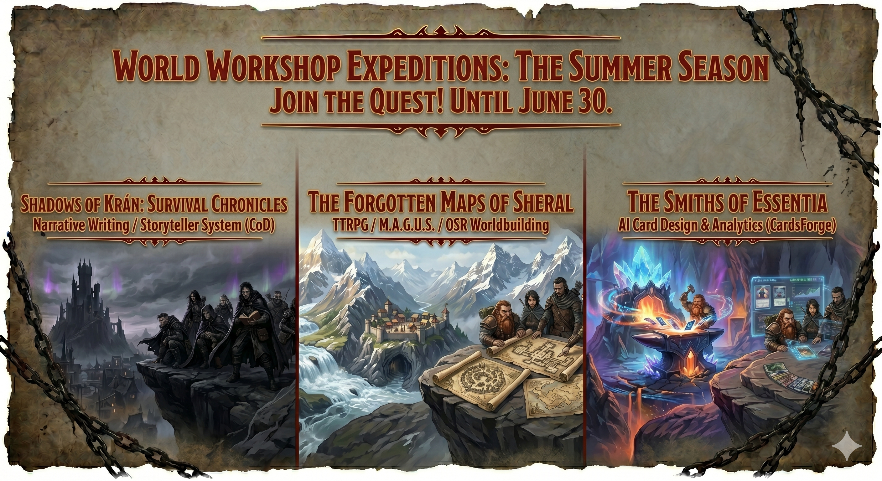 Forge Your Destiny: The World Workshop Summer Expeditions Are Live!